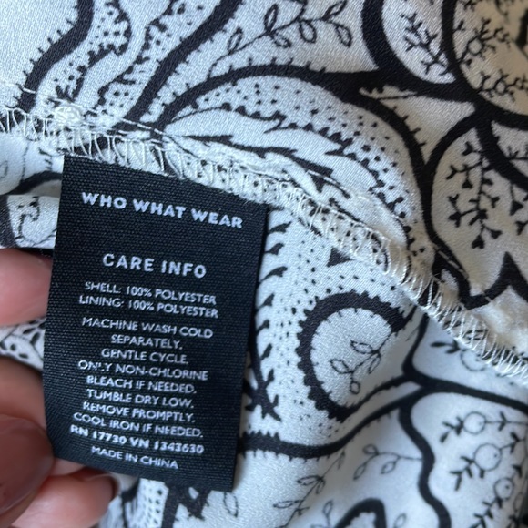 Who What Wear floral black white dress - Picture 11 of 11